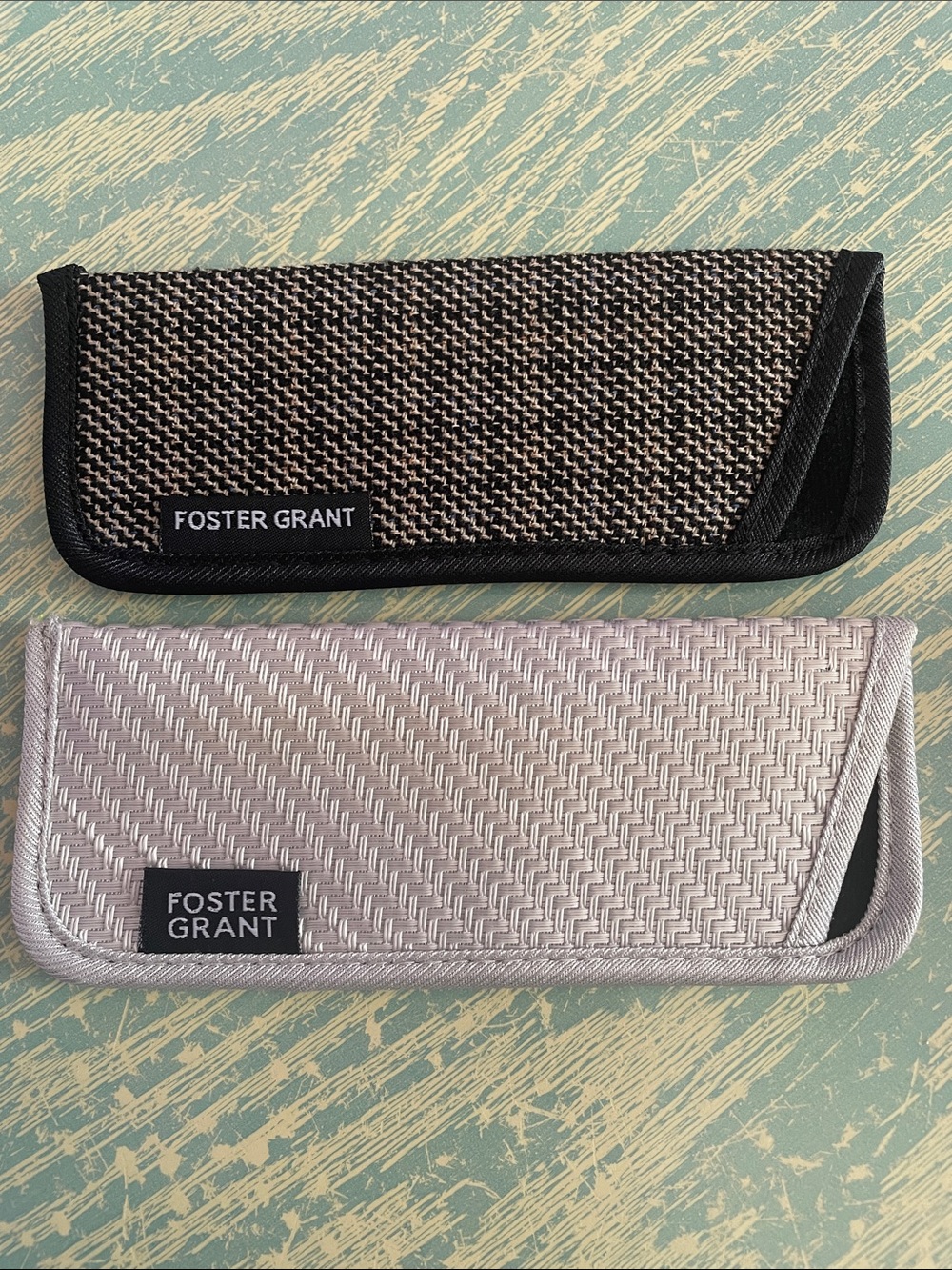 Two Foster Grant Brand Protective Soft Eyeglass Cases
